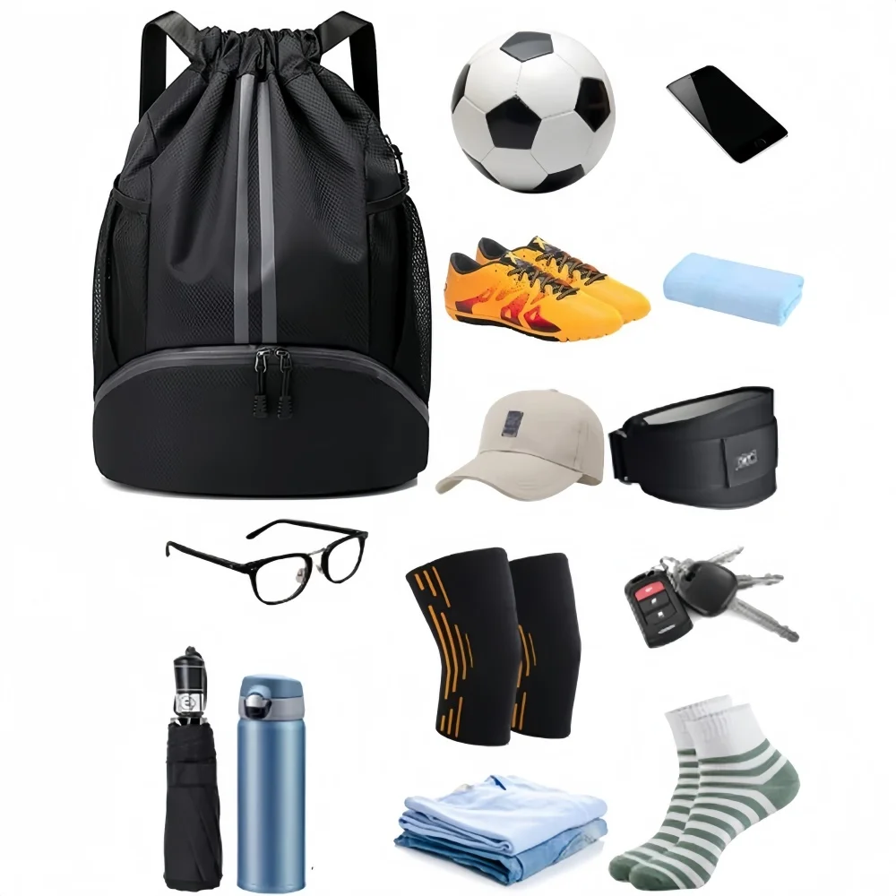 Mochila esportiva com cordão,  - Sports Equipment Bag avaliação e preço