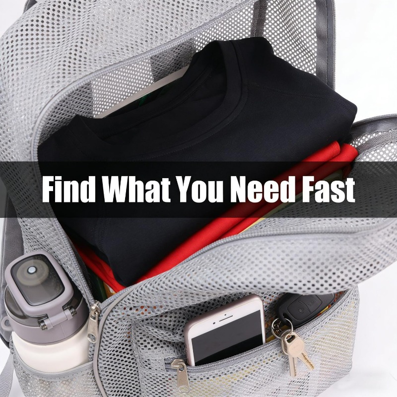 Mochila de malha respirável, l - Sports Equipment Bag avaliação e preço