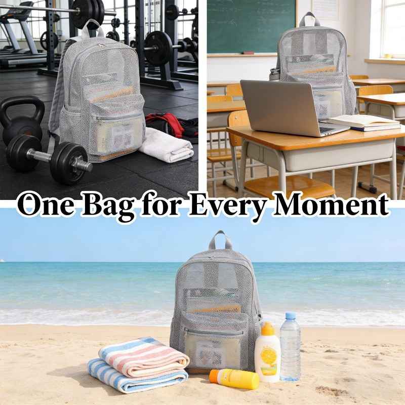Mochila de malha respirável, l - Sports Equipment Bag avaliação e preço