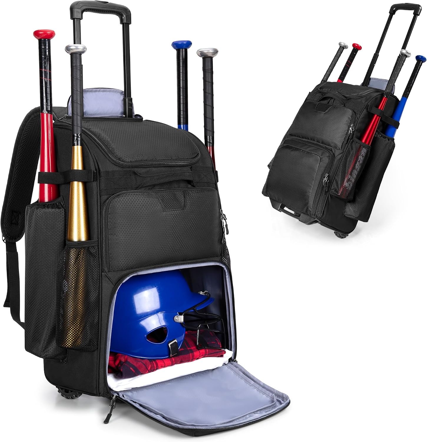Mochila de beisebol com rodas, - Sports Equipment Bag avaliação e preço